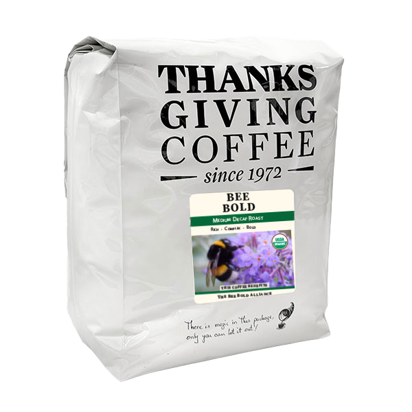 Thanksgiving Coffee Company Bee Bold Decaf