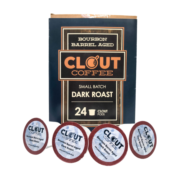 Clout Coffee Bourbon Barrel Aged Colombian Coffee Pods