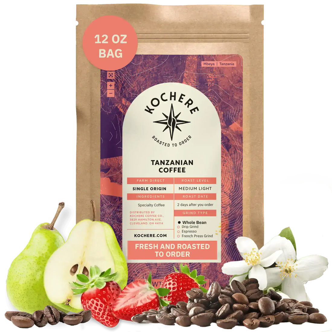 Kochere Coffee Co. Tanzanian Mbeya AB (Peaberry)