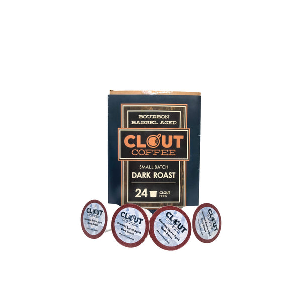 Clout Coffee Bourbon Barrel Aged Colombian Coffee Pods