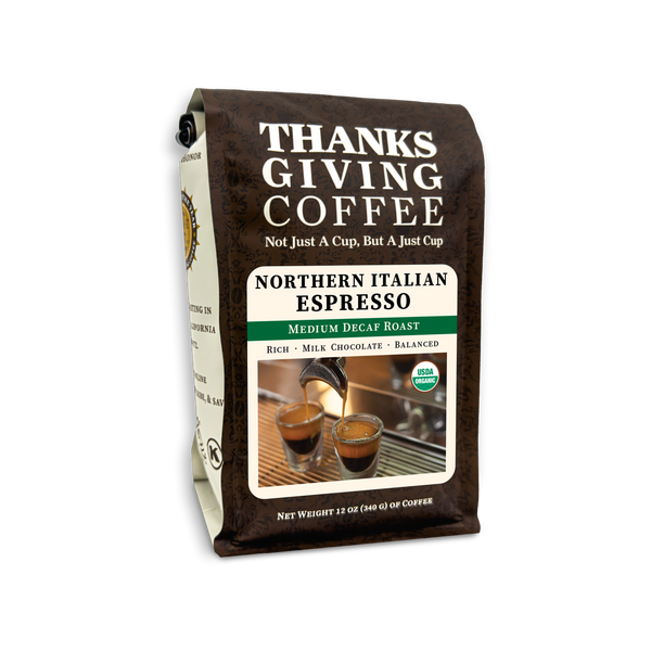 Thanksgiving Coffee Company Northern Italian Style Espresso Decaf