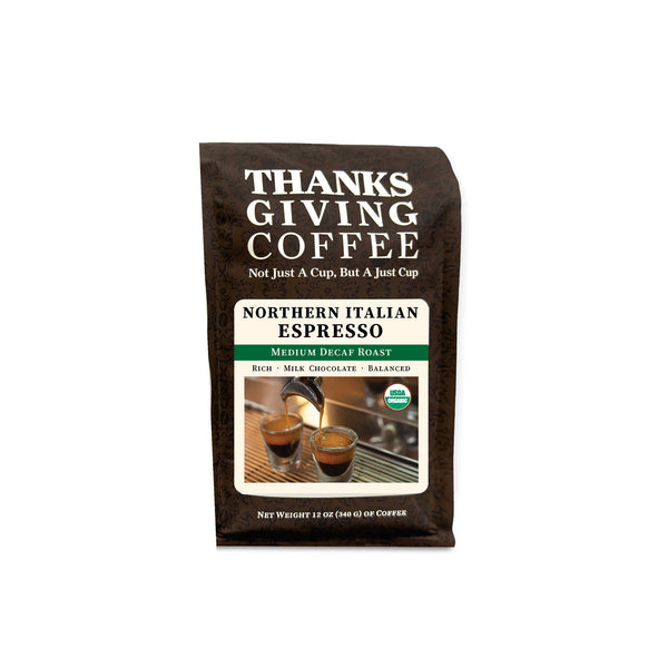 Thanksgiving Coffee Company Northern Italian Style Espresso Decaf