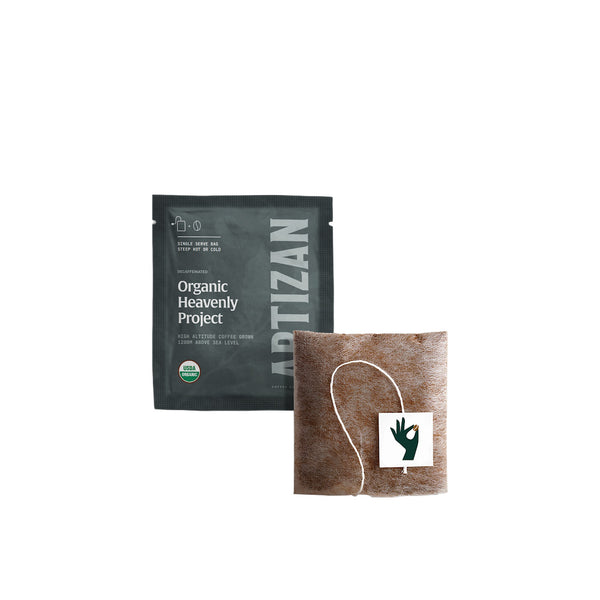 Artizan Coffee Roasters Organic Heavenly Project Decaf Coffee Singles