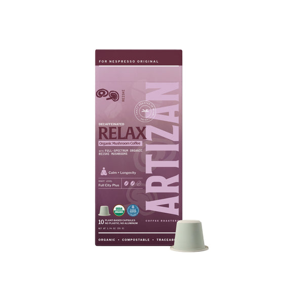 Artizan Coffee Roasters Organic Mushroom Reishi Decaf